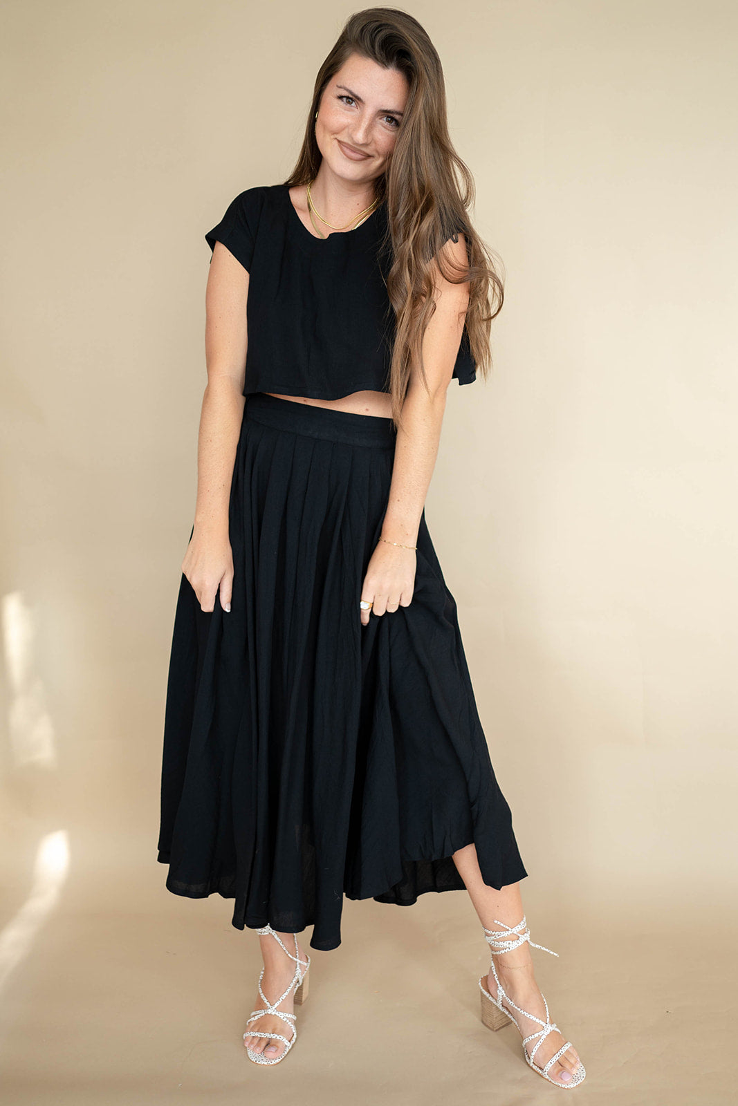 skirt and top matching set